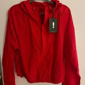 Daily Drills Red Nylon Pullover